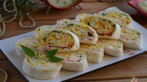 Рулет с крабовыми палочками