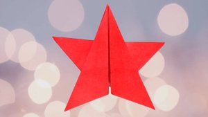 Оригами ЗВЕЗДА ИЗ БУМАГИ. Как сделать звезду из бумаги, поделки на 9 мая - объемная звездочка