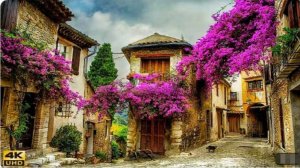 SmartTV 4К ➤ Турет-сюр-Лу - чудесная средневековая деревня Франции! UHD 30fps