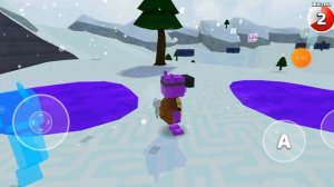 Как пройти миссию паркур Снежная долина в Super Bear Adventure