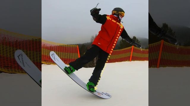Nose butter in stand position! Баттер на носу сноуборда - тренируемся на месте!