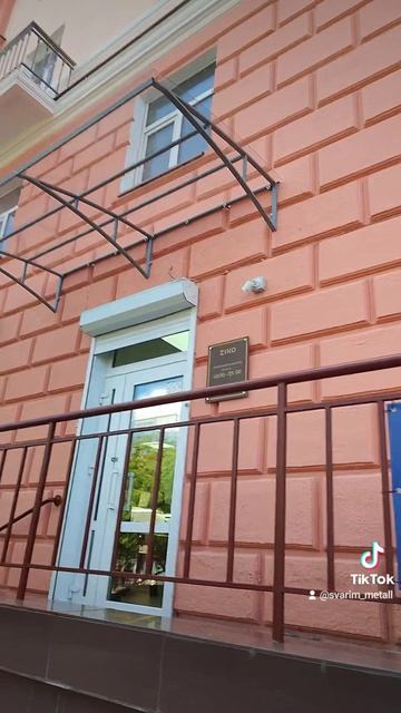 Козырек из монолитного поликарбоната I Козырек на вход I Козырек прозрачный