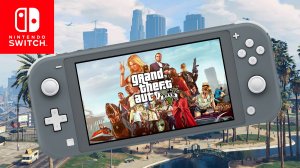 Grand Theft Auto 5 Nintendo Switch Lite Gameplay - Remote Play