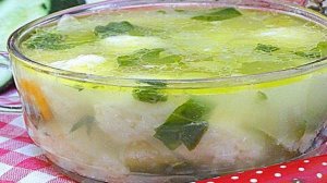 Суп с сырными галушками