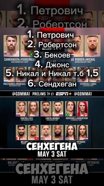 Сендхеген, Фигередо, Бекоев, UFC Fight Night разбор турнира, прогнозы, ставки