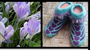 79. МК. # " КРОКУСЫ " # Башмачки- пинетки #детские следочки#