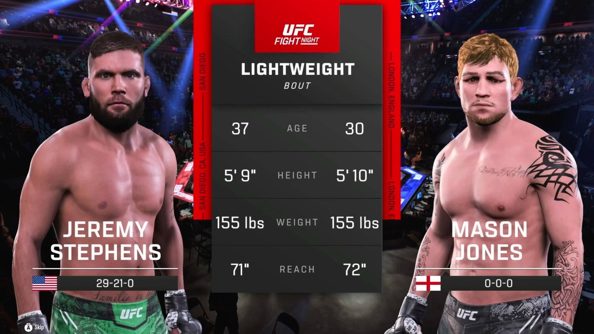 Джереми Стивенс VS Мэйсон Джонс смотреть онлайн