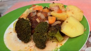 40. Курочка с овощами в рукаве в духовке