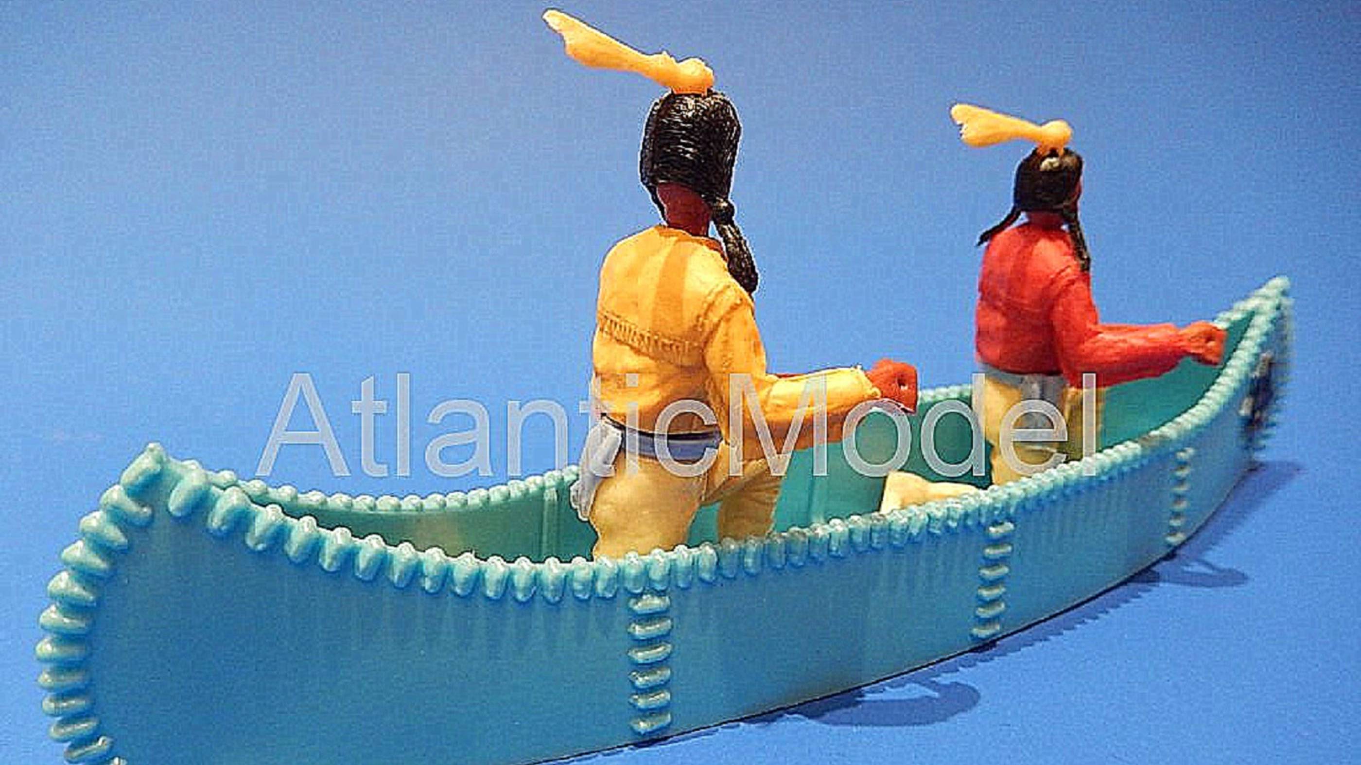 солдатики Timpo №03 Индейцы Сиу в пироге 2 фигуры, оригинал смотреть онлайн