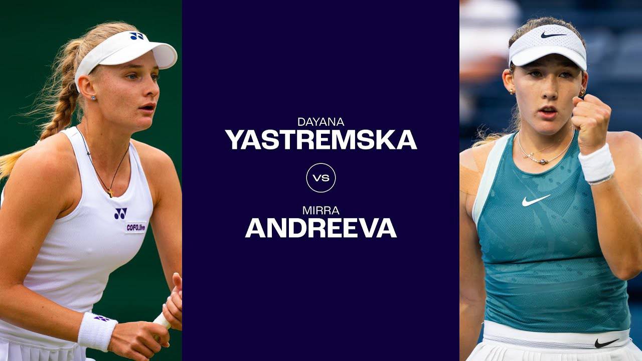23.06.2024. Даяна Ястремская - Мирра Андреева. WTA Bad Hombur.g Dayana Yastremska - Mirra Andreeva