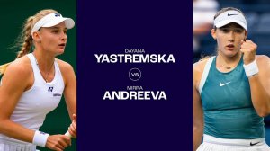 23.06.2024. Даяна Ястремская - Мирра Андреева. WTA Bad Hombur.g Dayana Yastremska - Mirra Andreeva
