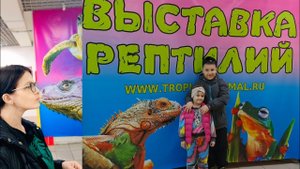 выставка рептилий Наконец-то! Мира довольная! Стёпа тоже- что это ЗАКОНЧИЛОСЬ 😅 Дедушке не смотреть