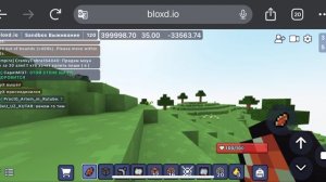 Нашли границу мира в Bloxd io выживание 120 лобби