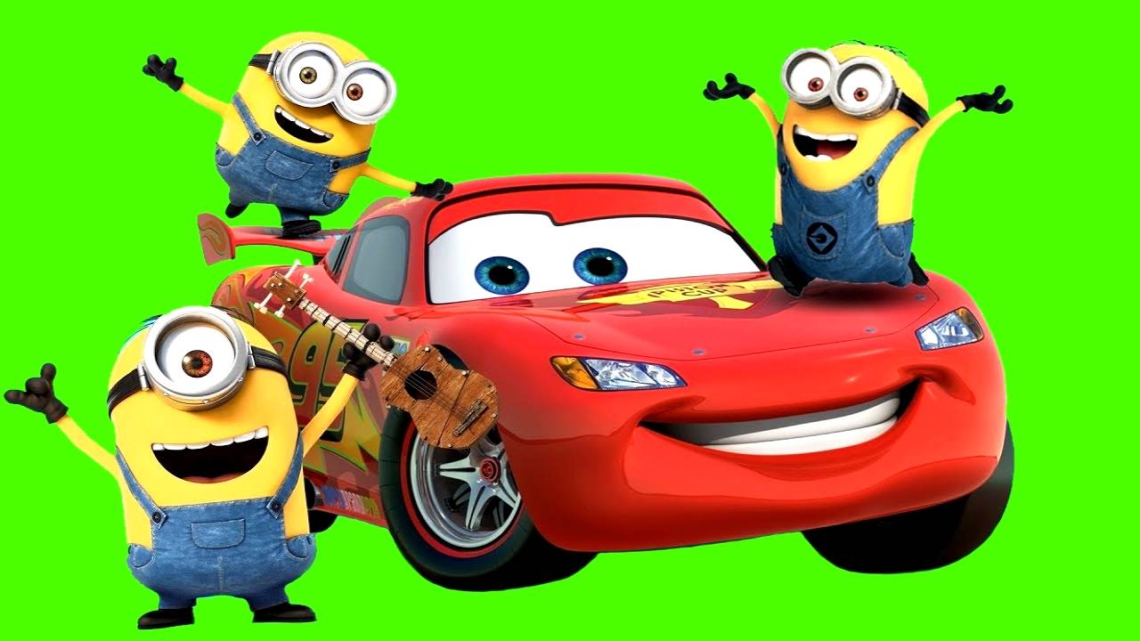 Мультики для Детей Цветные Тачки Диснея и МИНЬОНЫ Молния Маккуин Джексон Шторм и друзья