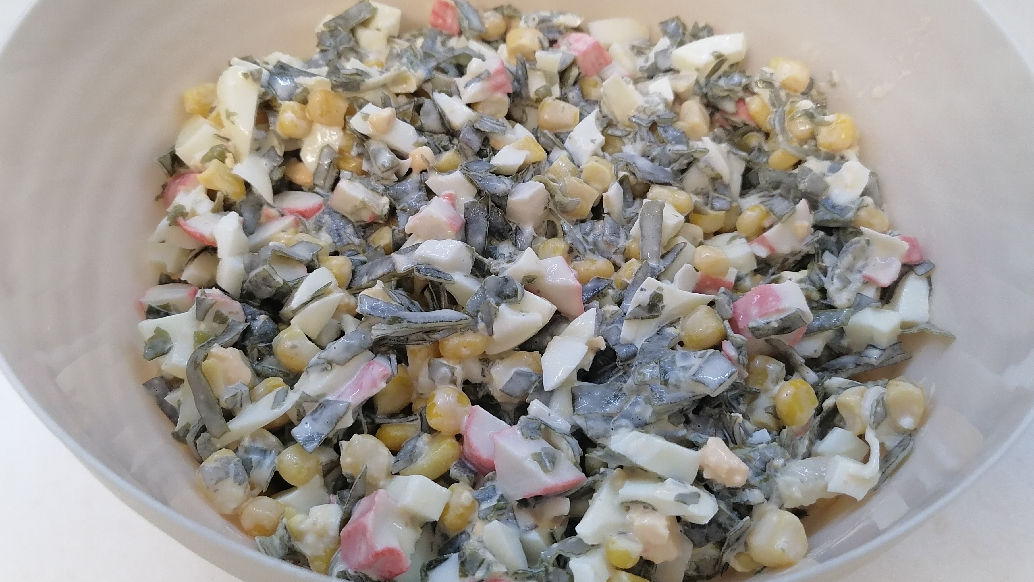 Салат из морской капусты кбжу
