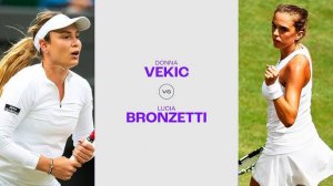 23.06.2024. Донна Векич - Лючия Бронцетти. WTA Bad Homburg. Donna Vekic - Lucia Bronzetti