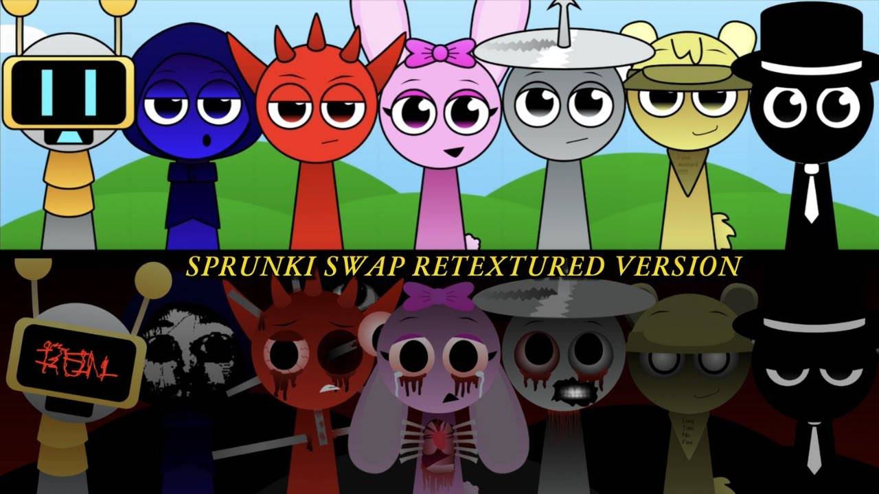 Incredibox Sprunki (Swap) Ретекстурированная версия - Веселый и ужасный игровой процесс