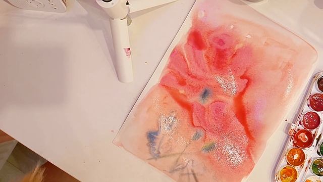 как просто нарисовать цветы акаарелью