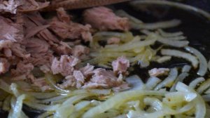 Макароны по-флотски с тунцом