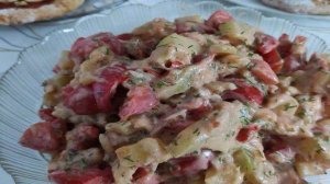 Салат из кабачков с помидорами