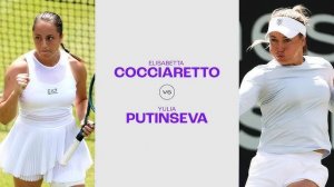 22.06.2024. Элизабетта Коччаретто - Юлия Путинцева. WTA Birmingham. Cocciaretto - Putintseva