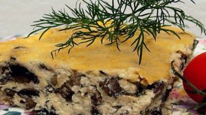 Запеканка из шампиньонов