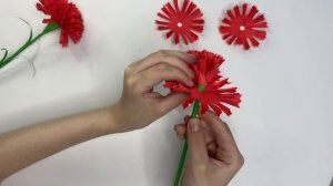 Поделка из бумаги «Гвоздики»