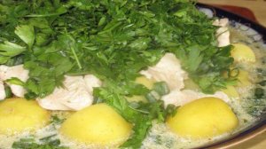 Куриная грудка с молодым картофелем