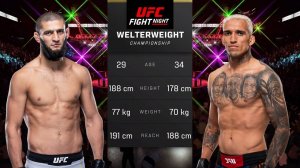 Хамзат Чимаев против Чарльза Оливейры Полный бой - UFC 5