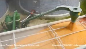 Работа пневматического транспортера зерна Walinga Agri-Vac 6614