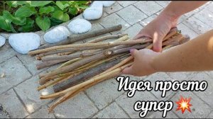 ИЗ ОБРЕЗАННЫХ ВЕТОК — В ШЕДЕВР! Эта идея преобразит ваш сад за вечер
