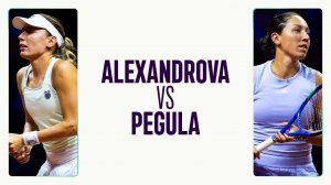 19.04.2025. Екатерина Александрова - Джессика Пегула. WTA 500 Stuttgart. Alexandrova - Pegula