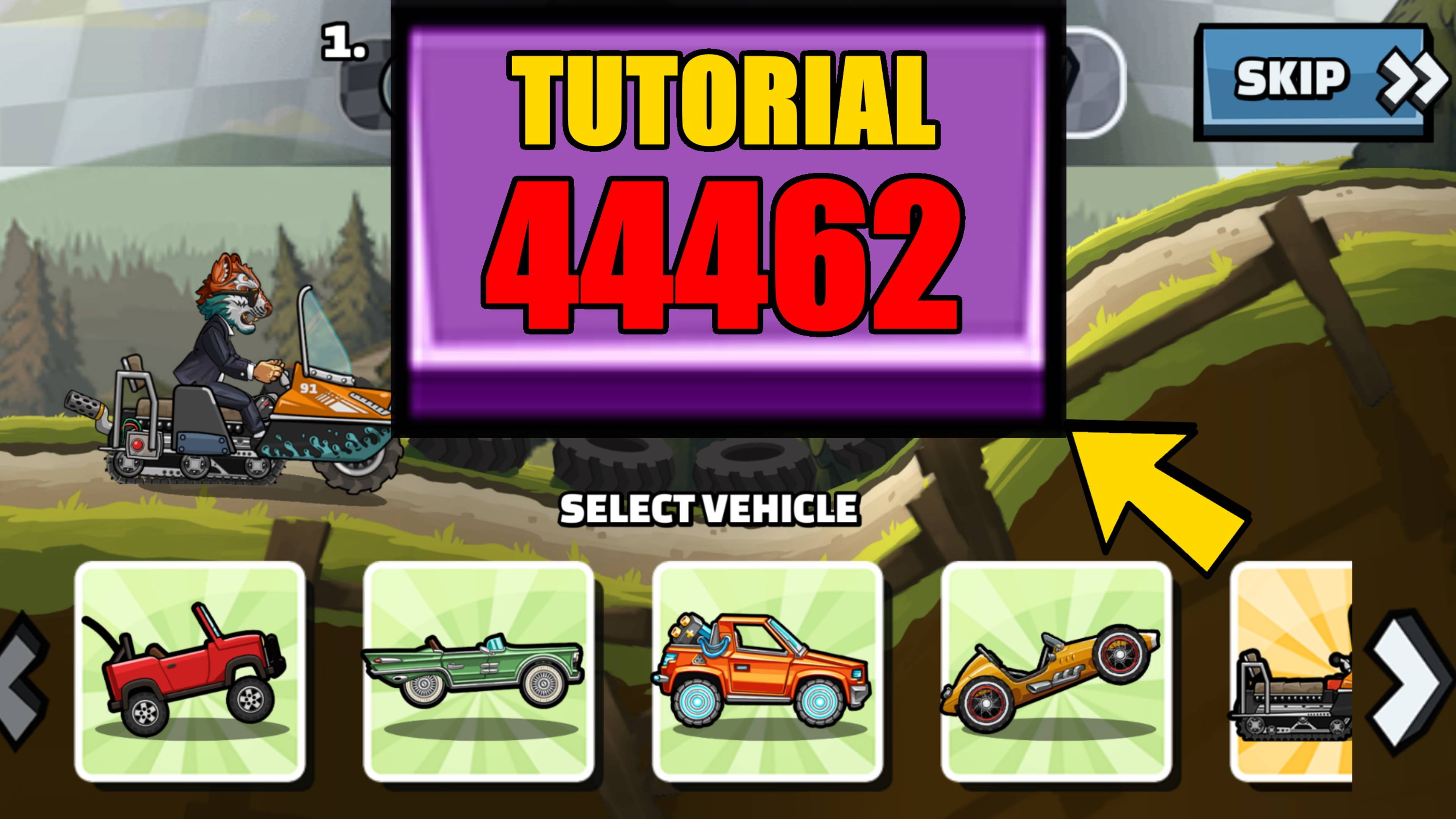 🎮 44462 Tutorial 🎮 (Thunderbolt And Lightning) - Hill Climb Racing 2