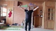 Разминка с пои-булавами в деревне (5)