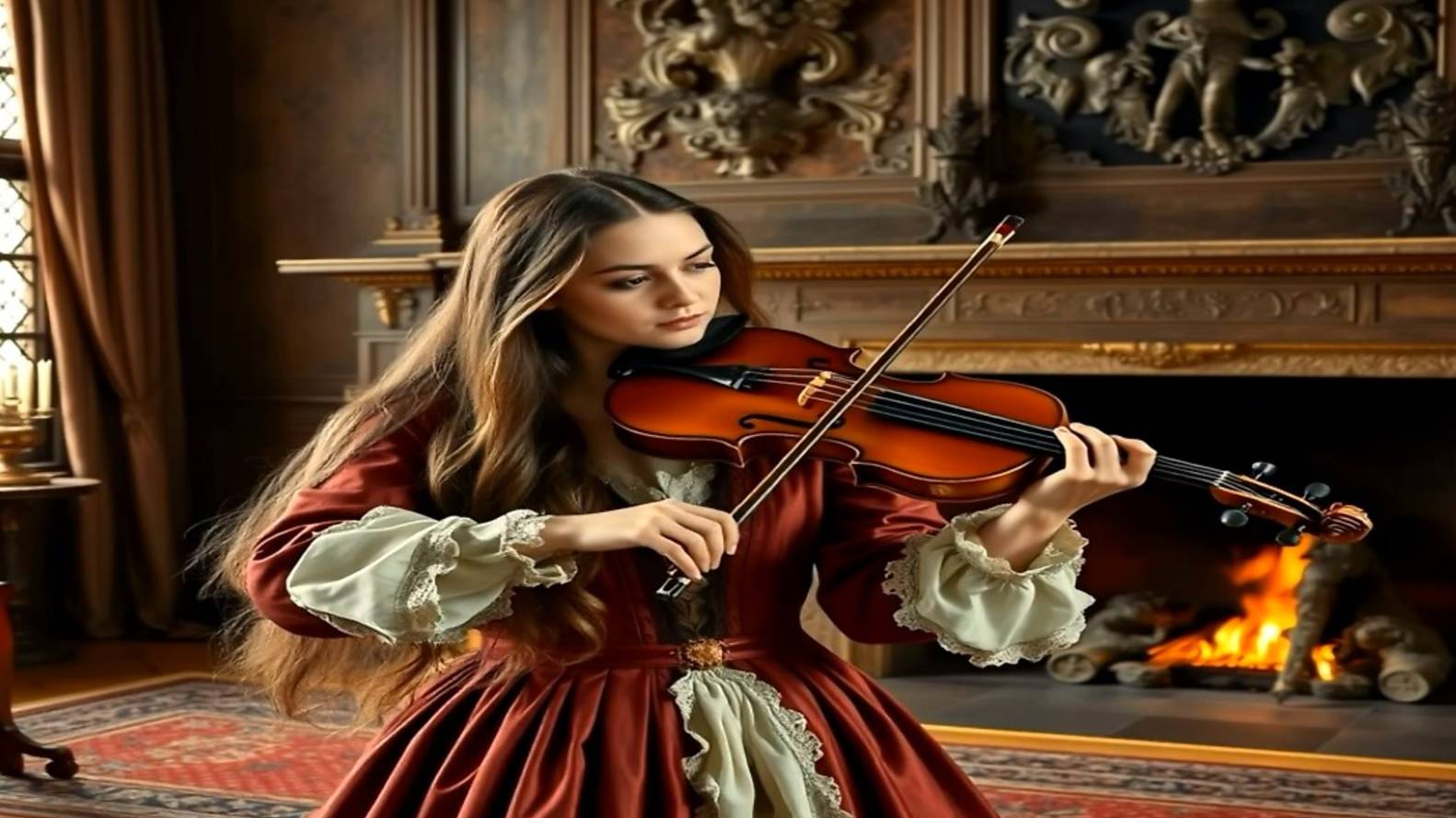 Violin and electric guitar metal music 54