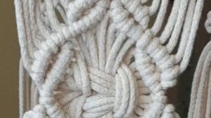 Узор 'Капля" макраме для строп подвесной люльки