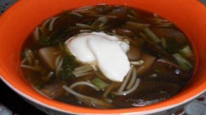 Грибная лапша