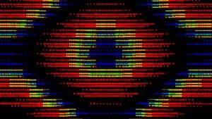 Organism 256 bytes intro by KUVO / БК-0010
