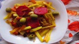 Горячий картофельный салат