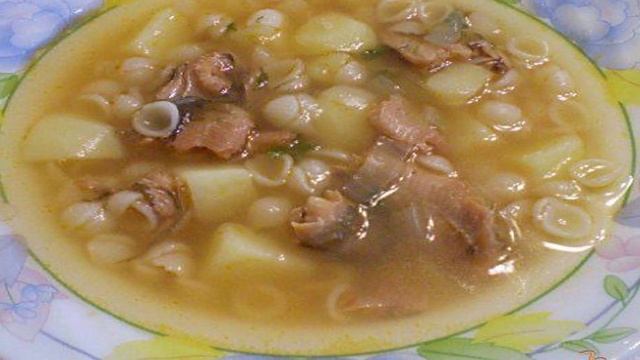 Скорый суп с консервой