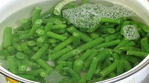 Стручковая фасоль маринованная