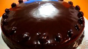 Черная глазурь для тортов и печенья