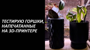 Горшки напечатанные на 3Д-принтере. Тестирую разный пластик