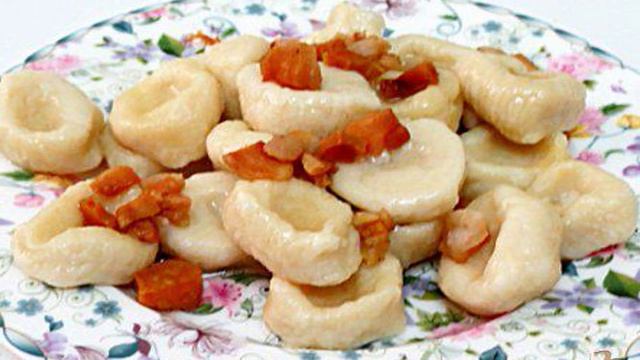 Галушки сытные с картофелем
