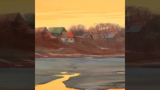 Картина авторская "Лёд и пламя". Художник - Алексей Васильев. Холст/Масло, 40х50см смотреть онлайн