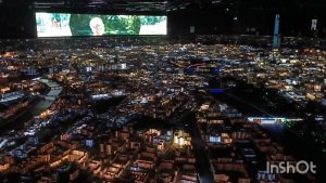 Москва как на ладони, световое шоу на макете Москвы с салютом в конце  🎇 🌆