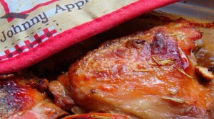 Запеченая курочка с розмарином