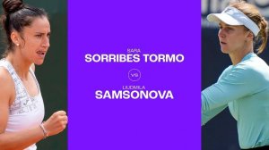 24.06.2024. Сара Соррибес Тормо - Людмила Самсонова. WTA Bad Homburg. Tormo - Samsonova