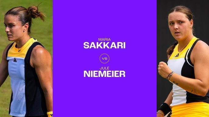 24.06.2024. Мария Саккари - Юле Нимайер. WTA Bad Homburg. Maria Sakkari - Jule Niemeier