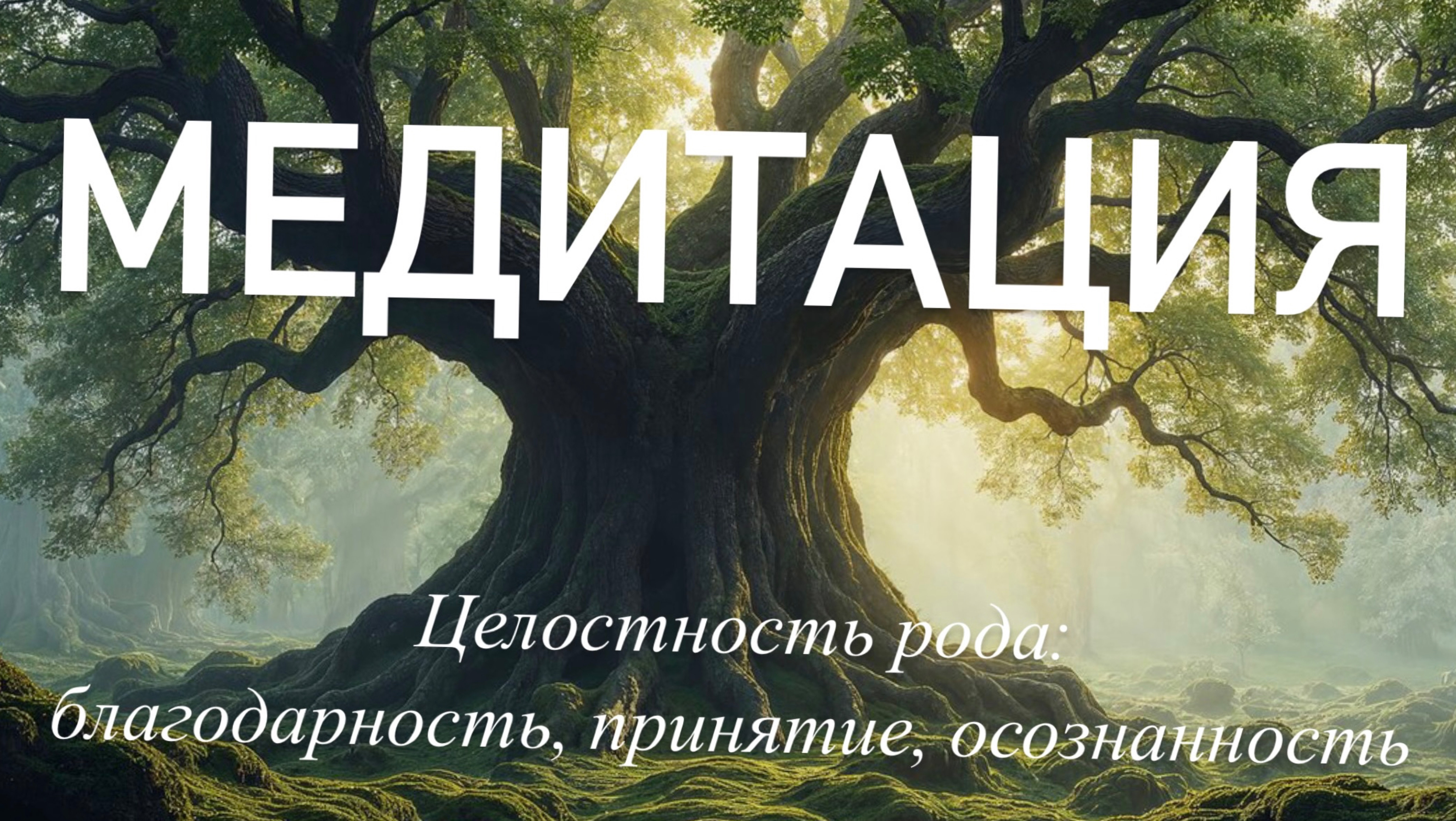Медитация "Целостность рода: благодарность, принятие, осознанность» ✨ Исцеление родовых программ 🌳